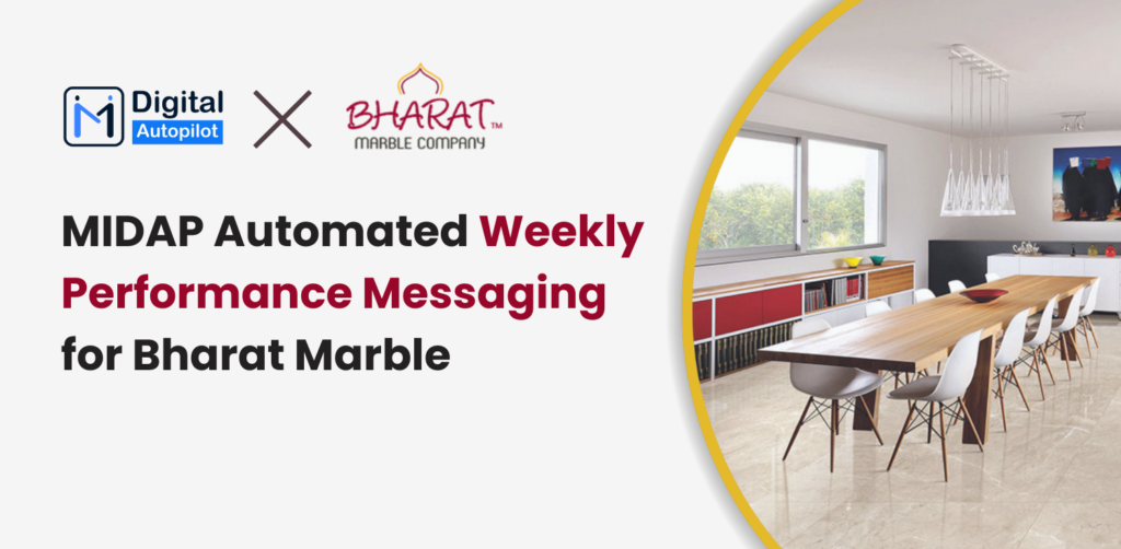 MIDAP Automated Weekly Performance Messaging for Bharat Marble Company